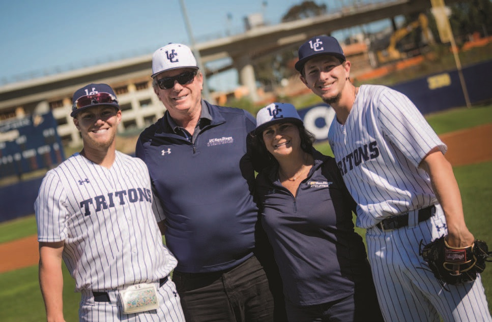 Gary and Jerri-Ann Jacobs with Triton Baseball