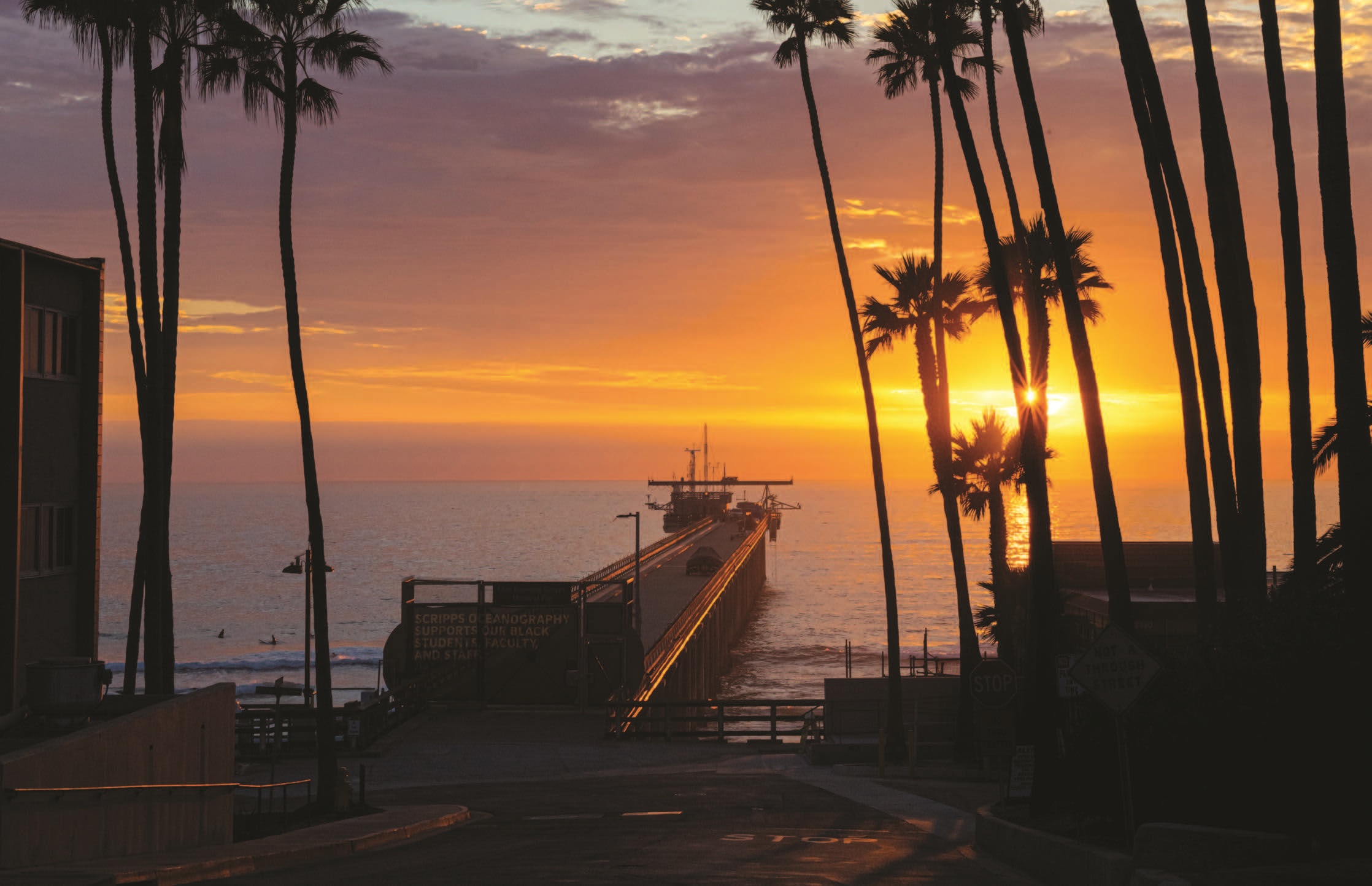 Summer sunset at Scripps Institution of Oceanography