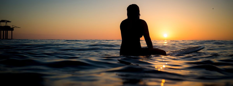 2 of 4, surfer sunset
