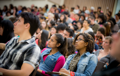Students in a lecture
